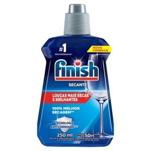 Secante Abrilhantador Para Máquina de Lavar Louças Finish Frasco 250ml
