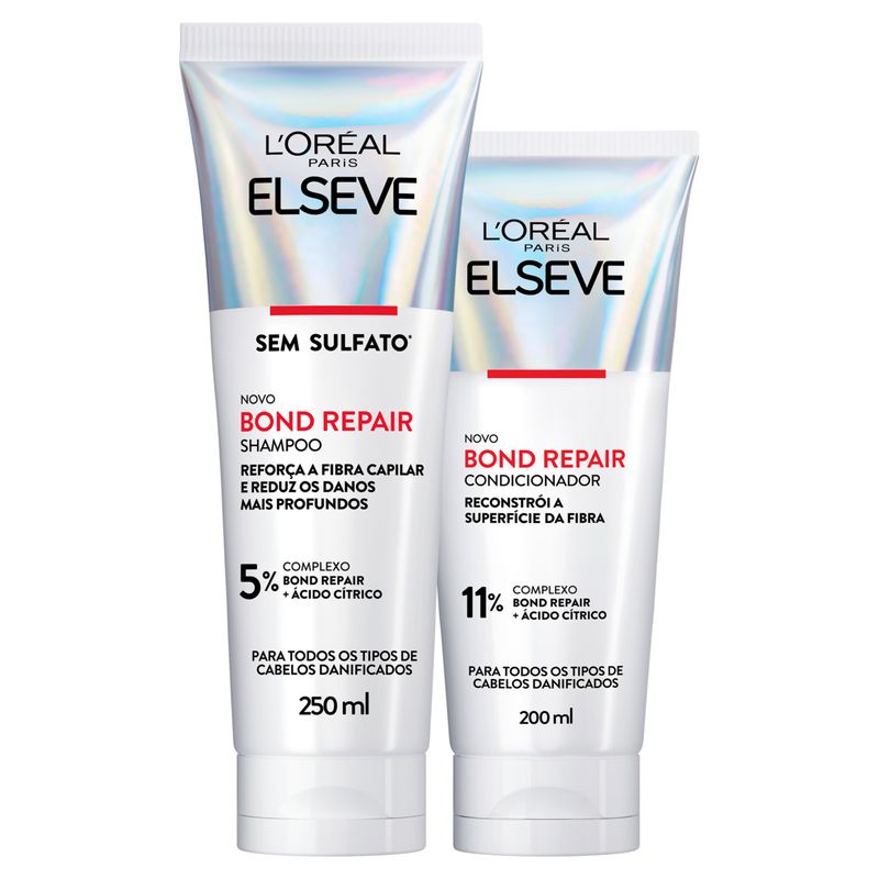 Kit-Shampoo-e-Condicionador-Elseve-Bond-Gratis-Sache-Conjunto-450ml