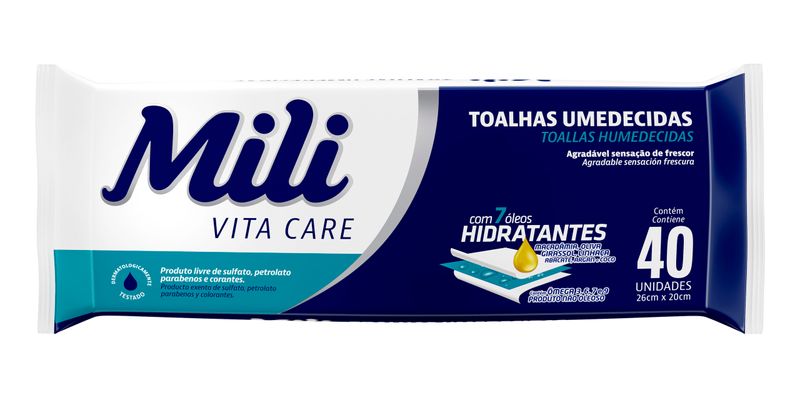 Toalha-Umedecida-Mili-Vita-PE--40UN