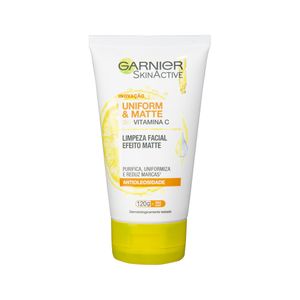 Sabonete de Limpeza Antioleosidade Facial Garnier SkinActive Uniform & Matte Bisnaga 120g