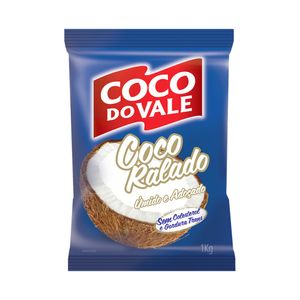 Coco Ralado Úmido Adoçado Coco do Vale Pacote 1kg