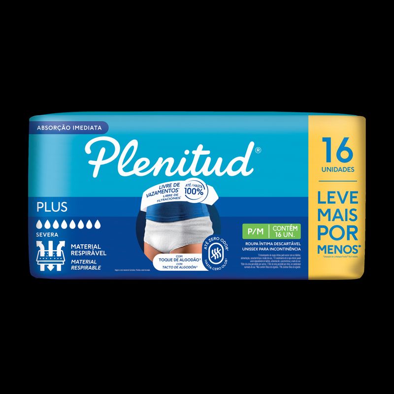 Roupa-Intima-Descartavel-Plenitud-Protect-Plus-P-M-Pacote-8-Unidades