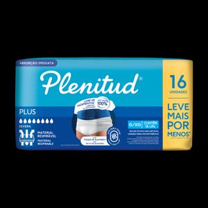 Roupa Íntima Descartável Plenitud Protect Plus G/XG Pacote 8 Unidades