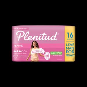 Roupa Íntima Descartável Plenitud Femme P/M Pacote 16 Unidades Leve Mais Pague Menos