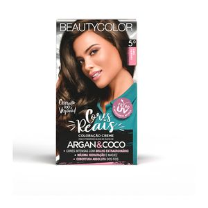 Kit Coloração Creme 5.0 Castanho Claro Beautycolor