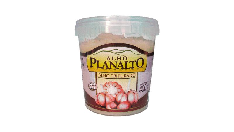 Alho Triturado sem Sal Alho Planalto Pote 400g - giassi - Giassi