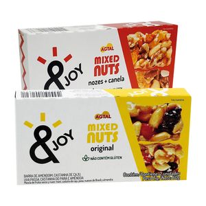 Pack Barra de Nuts Original &Joy Caixa 60g 2 Unidades
