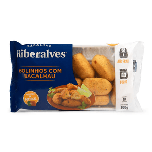 Bolinho de Bacalhau Riberalves Pré Frito Pacote 500g