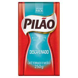 Café Torrado e Moído a Vácuo Descafeinado Pilão Pacote 250g