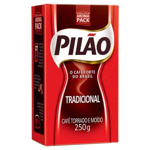 Café Torrado e Moído a Vácuo Tradicional Pilão Pacote 250g