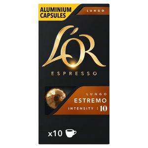 Café em Cápsula Torrado e Moído Lungo Espresso L´or Caixa 52g 10 Unidades