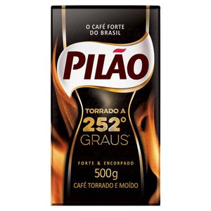 Café Torrado e Moído a Vácuo Pilão 252 Graus Pacote 500g