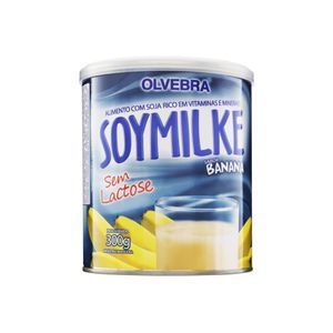Alimento à Base de Soja Pó Banana Zero Lactose Soymilke Lata 300g