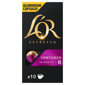 Café em Cápsula Torrado e Moído Espresso Sontuoso L´or Caixa 52g 10 Unidades