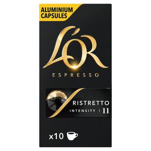 Café em Cápsula Torrado e Moído Ristretto Espresso L´or Caixa 52g 10 Unidades