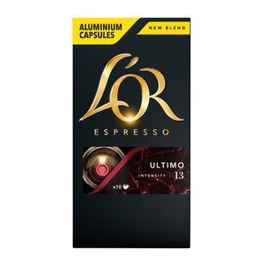 Café em Cápsula Torrado e Moído Espresso Ultimo L´or Caixa 52g 10 Unidades