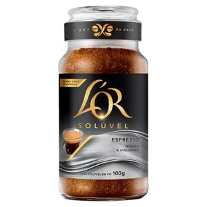 Café Solúvel em Pó Espresso L´or Vidro 100g