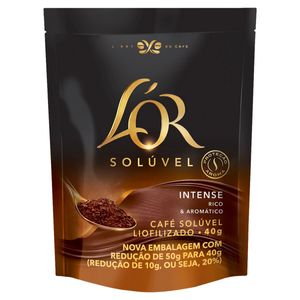 Café Solúvel Liofilizado Intense L´or Sachê 40g