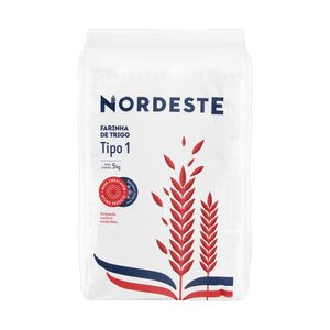 Farinha de Trigo Tipo 1 Nordeste Pacote 5kg