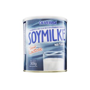 Alimento à Base de Soja Pó Natural Zero Lactose Soymilke Lata 300g