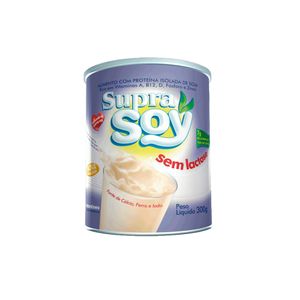 Alimento à Base de Soja Pó Original Zero Lactose Supra Soy Lata 300g