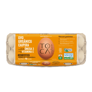 Ovos Caipiras Organicos Fazenda Toca C/10 Un