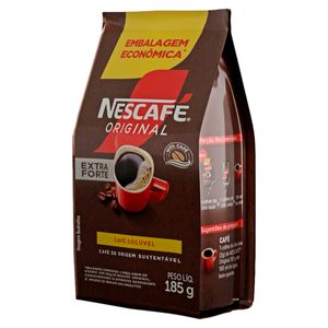 Café Solúvel Extraforte Nescafé Original Pacote 185g Embalagem Econômica