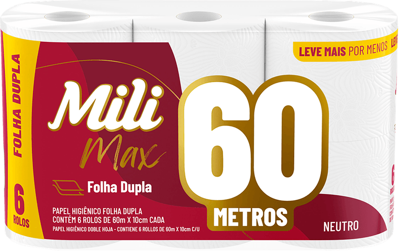 Papel-Higienico-Mili-60-Metros-Folha-Dupla-Pacote-com-6un