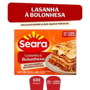 Lasanha Bolonhesa Seara Caixa 600g