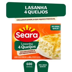 Lasanha 4 Queijos Seara Caixa 600g