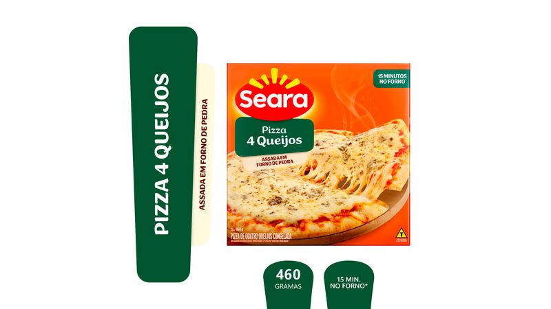 Pizza Quatro Queijos Seara Caixa 460g - giassi - Giassi Supermercados