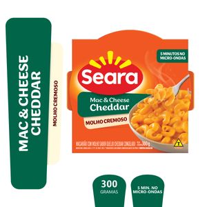 Mac & Cheese Tradicional Cheddar Seara Caixa 300g