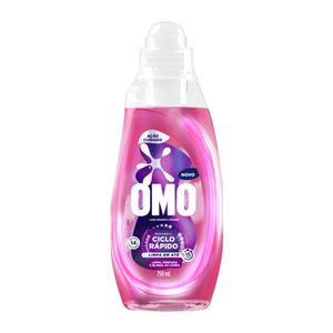 Lava-Roupas Líquido Omo Ciclo Rápido Ação Cuidado Frasco 750ml