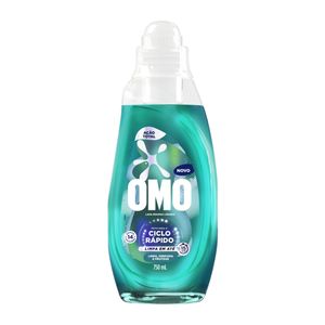 Lava-Roupas Líquido Omo Ciclo Rápido Ação Total Frasco 750ml