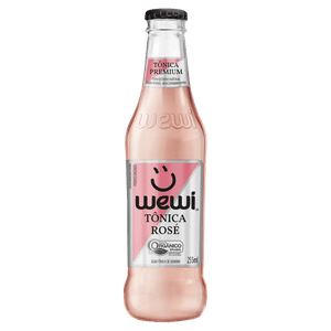 Água Tônica Rosé Orgânica Zero Sódio Wewi Premium Garrafa 255ml