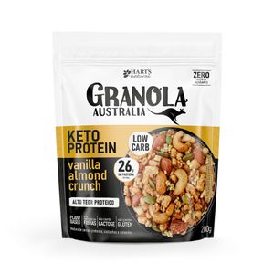 Granola Hart´s Natural Australia Vanilla Keto Protein Almond Crunch  PE 200gramas