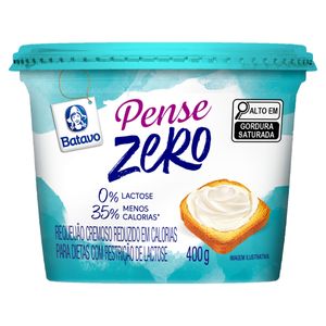 Requeijão Cremoso Zero Lactose Batavo Pense Zero Pote 400g