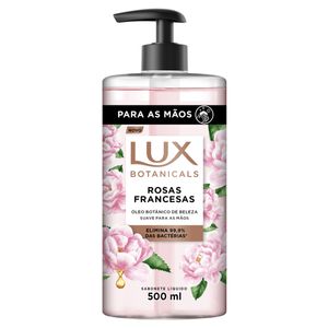 Sabonete Líquido para as Mãos Rosas Francesas Lux Botanicals Frasco 500ml