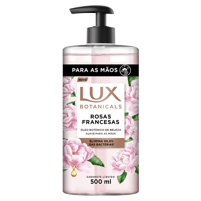 Sabonete-Liquido-para-as-Maos-Rosas-Francesas-Lux-Botanicals-Frasco-500ml