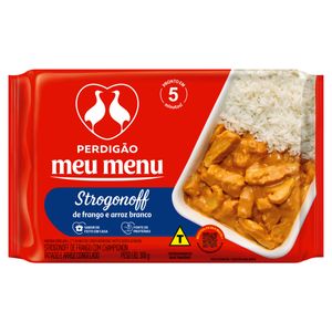Strogonoff de Frango com Arroz Branco Perdigão Meu Menu Pacote 300g