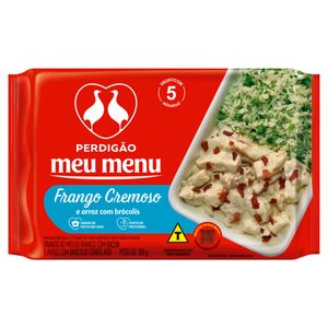 Frango Cremoso com Arroz e Brócolis Perdigão Meu Menu Pacote 300g