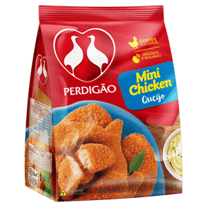 Empanado de Frango Queijo Perdigão Mini Chicken Pacote 275g