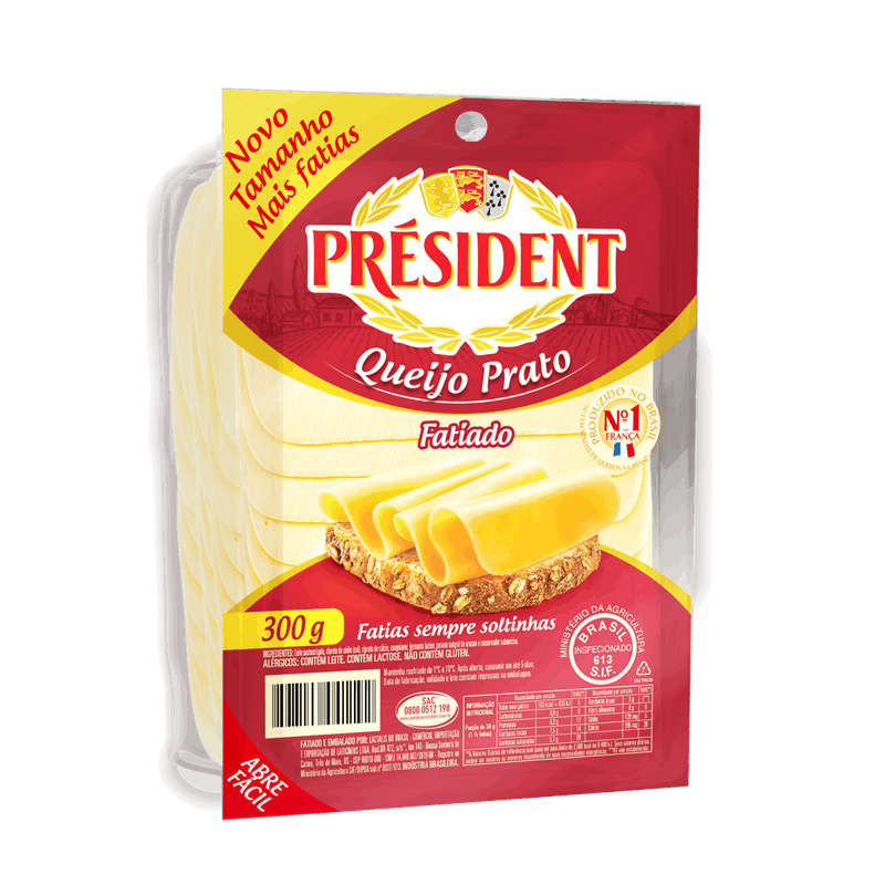 Queijo-Prato-Fatiado-President-300g