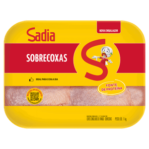 Sobrecoxa de Frango Congelada Sadia 1kg