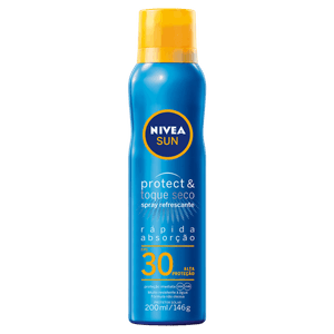 Protetor Solar Spray Protect & Toque Seco FPS 30 Nivea Sun Frasco 200ml