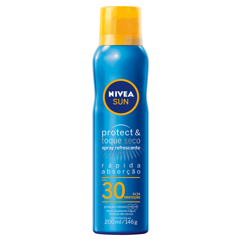 Protetor-Solar-Spray-Protect---Toque-Seco-FPS-30-Nivea-Sun-Frasco-200ml