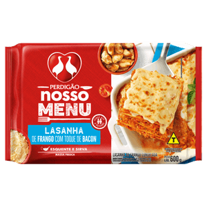 Lasanha Frango com Bacon Perdigão Pacote 600g