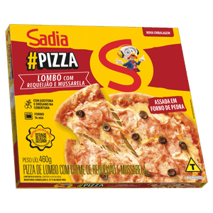 Pizza Lombo com Requeijão e Mussarela Sadia Caixa 460g