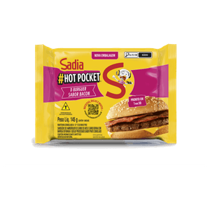 Sanduíche Congelado X-Bacon Sadia Hot Pocket Pacote 145g