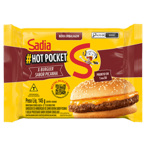 Sanduíche Congelado X-Picanha Sadia Hot Pocket Pacote 145g